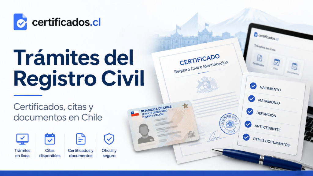 Trámites del Registro Civil en Chile