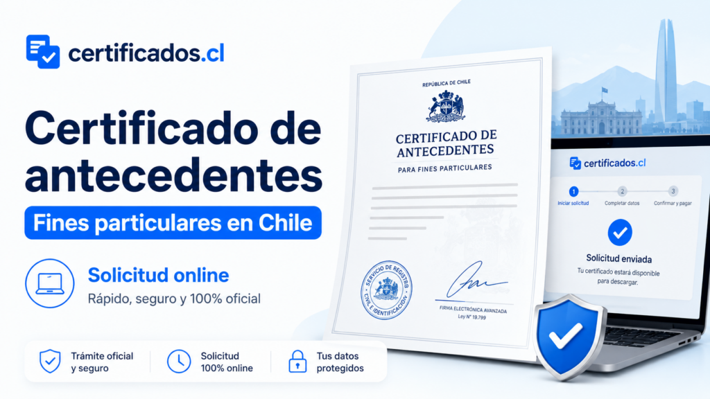 Certificado de antecedentes para fines particulares