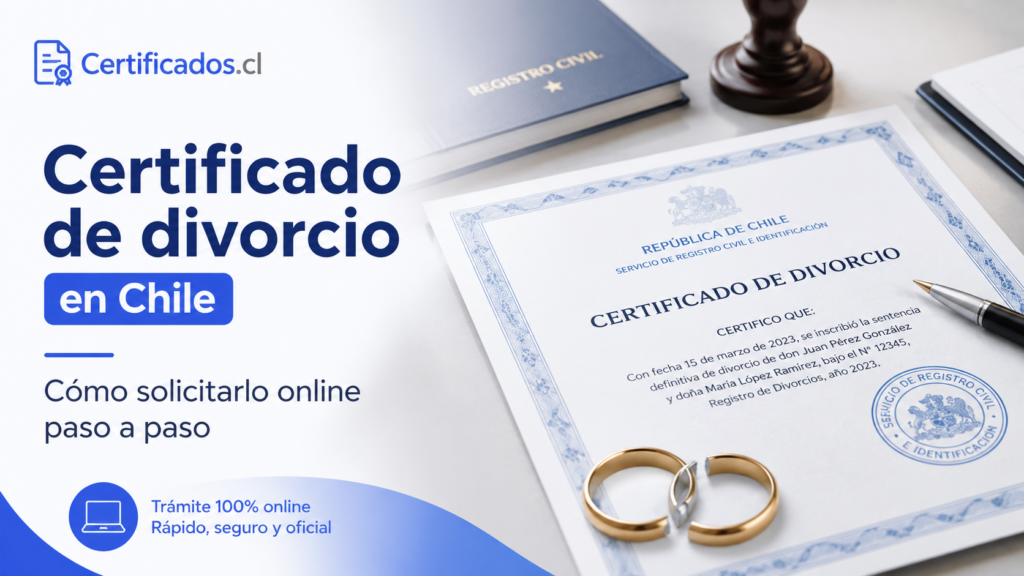 Certificado de divorcio en Chile