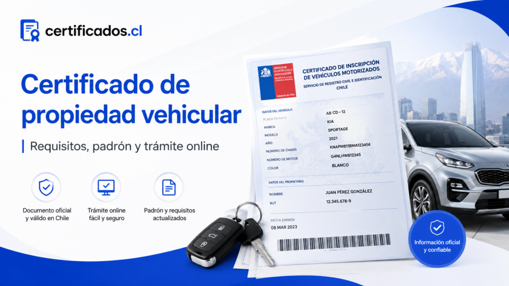 Certificado de propiedad vehicular