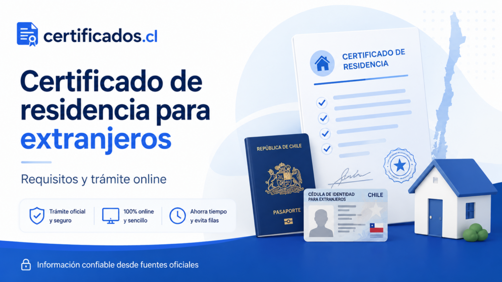 Certificado de residencia para extranjeros en Chile