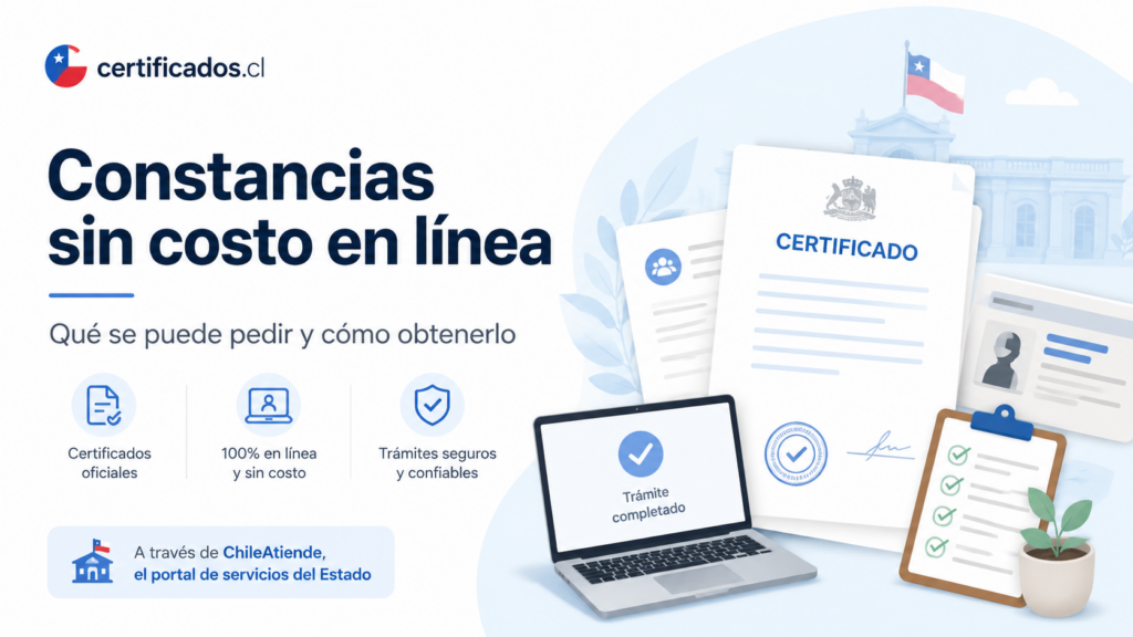 Certificados gratis ChileAtiende