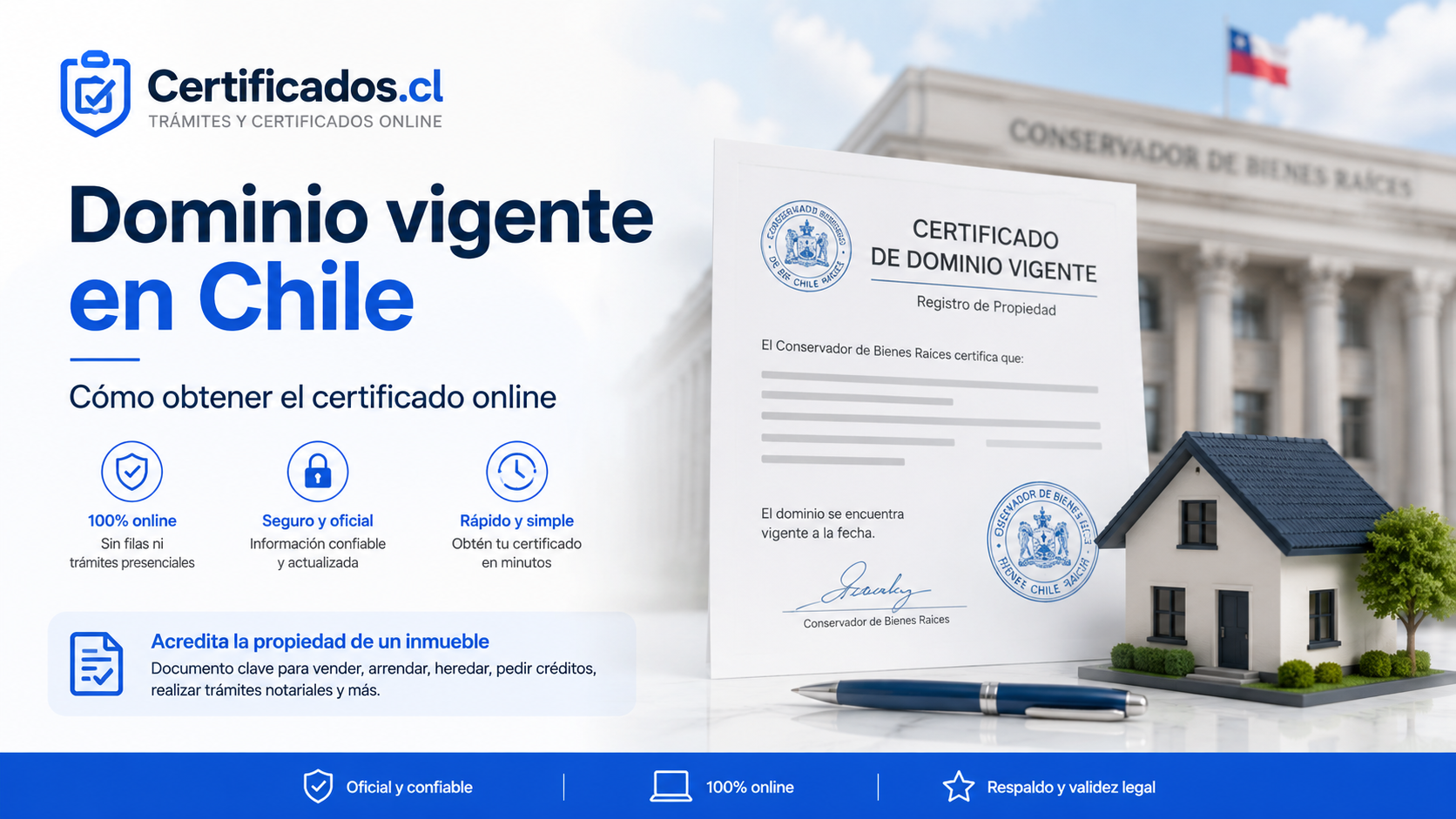Qué es el certificado de dominio vigente