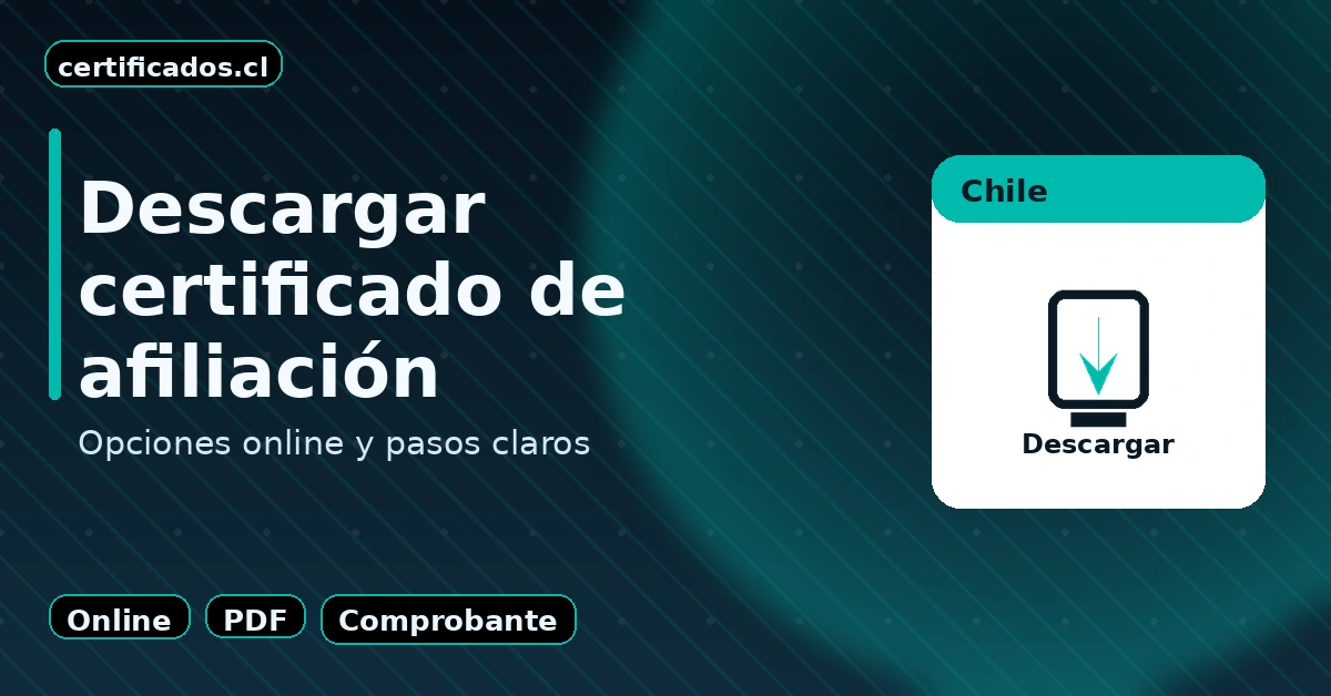 Descargar certificado de afiliación a Isapre: opciones online, PDF y comprobante