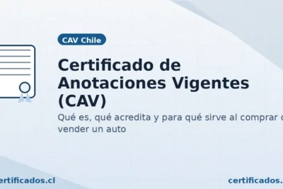 Certificado de anotaciones vigentes (CAV) en Chile: qué es y para qué sirve