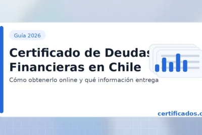Certificado de deudas financieras en Chile: cómo obtenerlo y qué información entrega (certificados.cl)