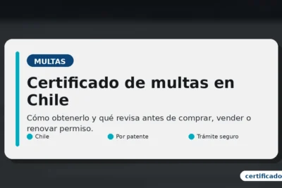 Certificado de multas en Chile: cómo obtenerlo y qué revisa antes de un trámite (certificados.cl)