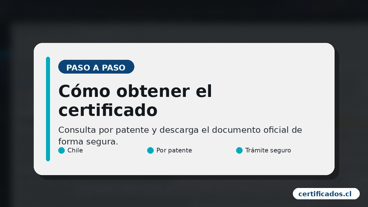 Cómo obtener el certificado de multas por patente: consulta y descarga segura en Chile (certificados.cl)
