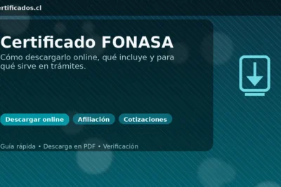 Certificado FONASA: descargar online en Chile