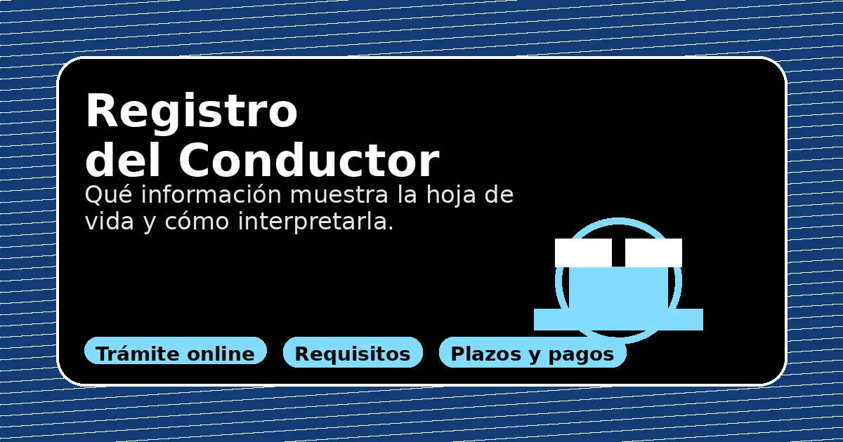Detalle de la hoja de vida del conductor: historial de infracciones y antecedentes de tránsito en Chile