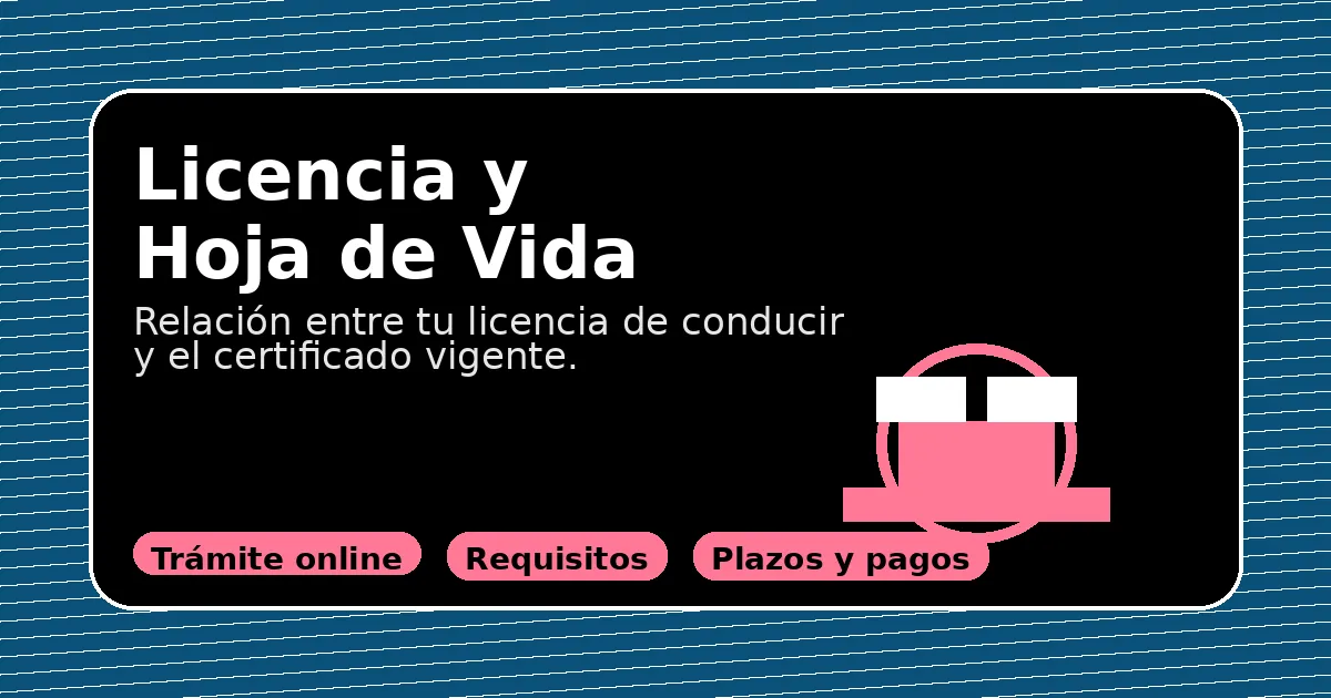 Relación entre licencia de conducir y certificado Hoja de Vida del Conductor en Chile