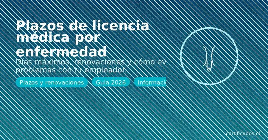 Plazos de licencia médica en Chile, días máximos renovaciones y vigencia del reposo laboral