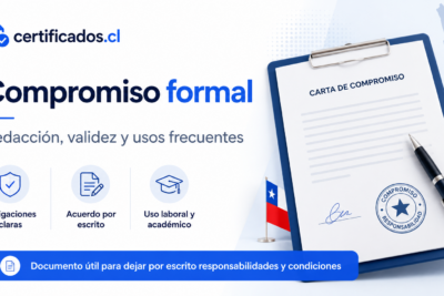 Carta de compromiso en Chile