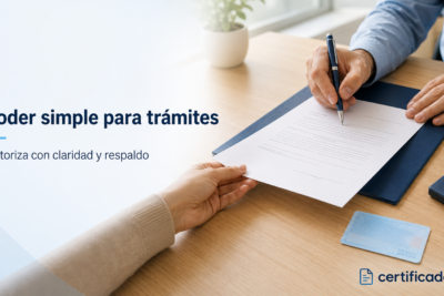 Carta de poder simple en Chile