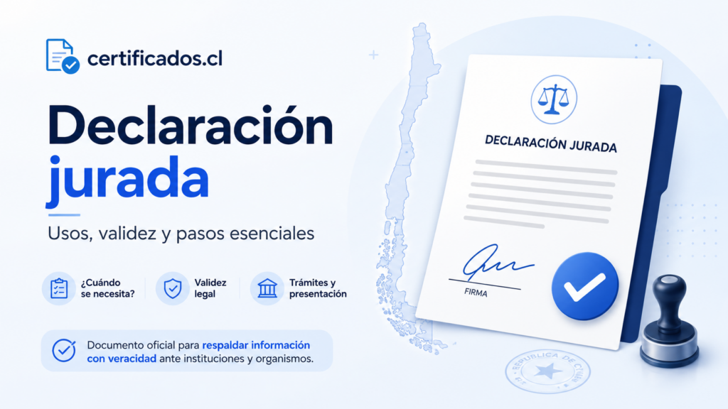 Declaración jurada en Chile
