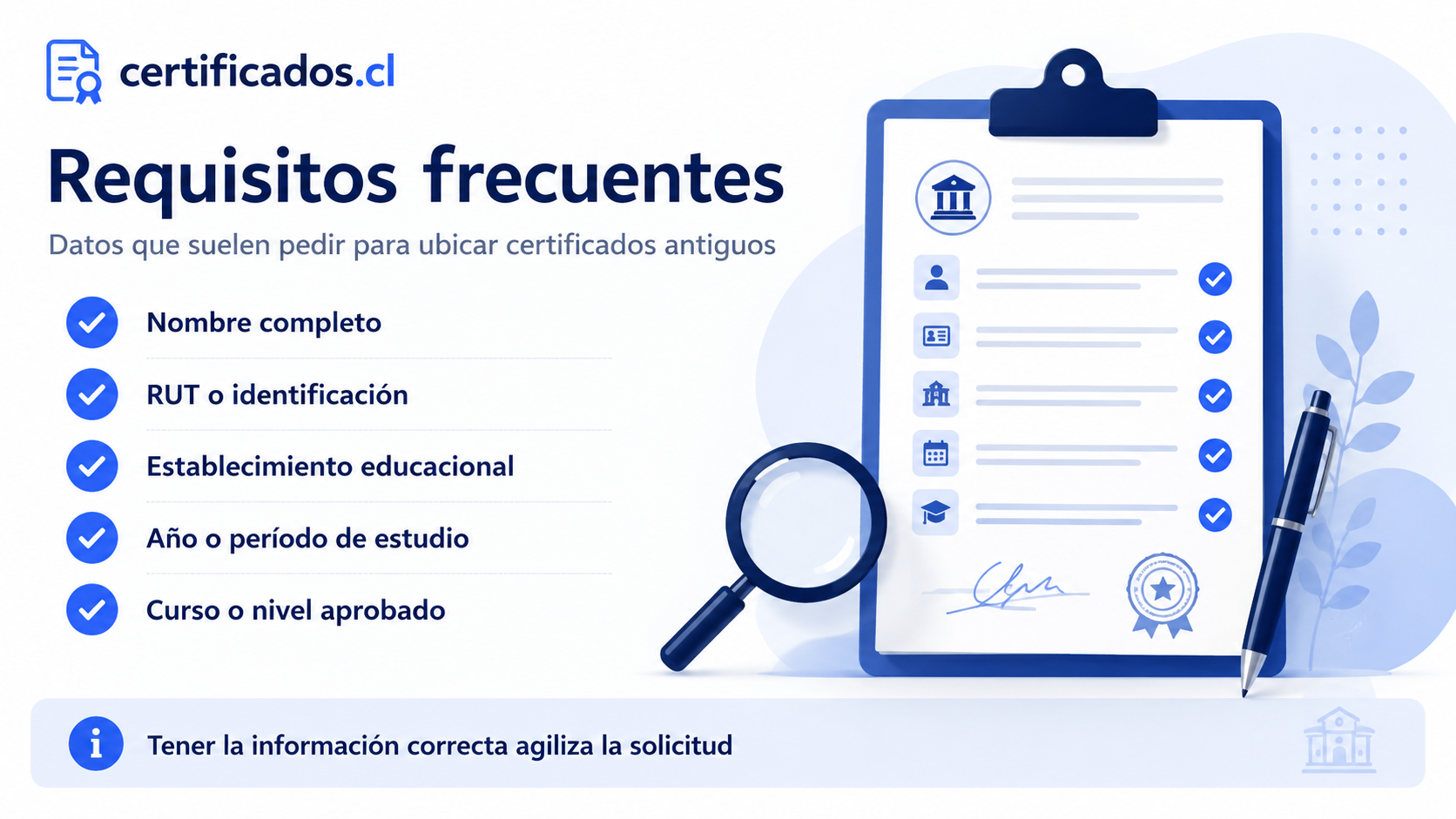 requisitos frecuentes