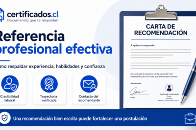 Carta de recomendación laboral en Chile