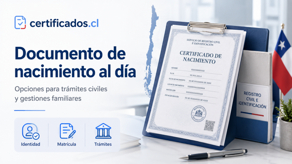 Certificados de nacimiento en Chile