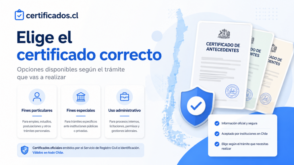Certificados de antecedentes en Chile