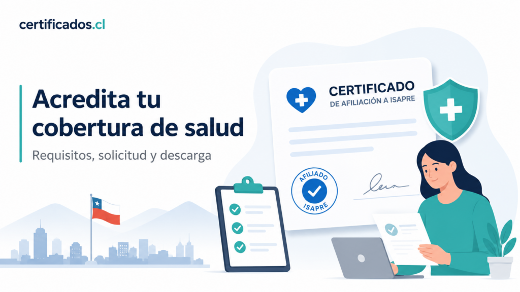 Certificado de afiliación Isapre