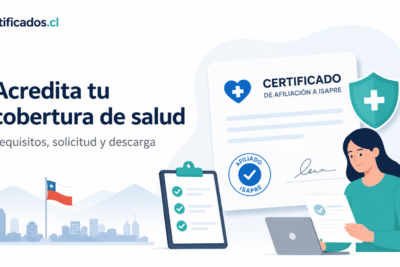 Certificado de afiliación Isapre
