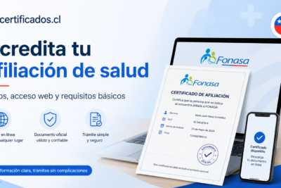 Certificado de afiliación a Fonasa