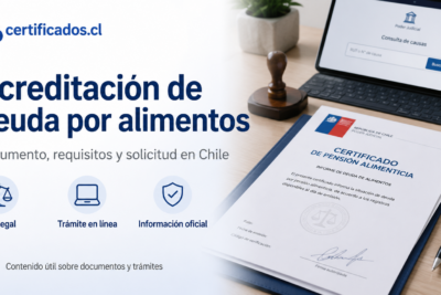 Certificado de deuda de alimentos