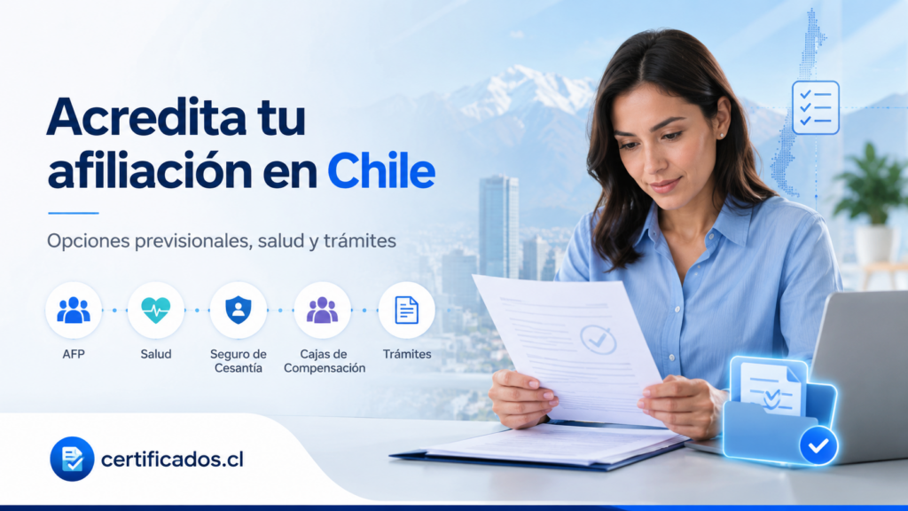 Certificados de afiliación en Chile