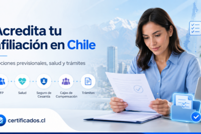 Certificados de afiliación en Chile