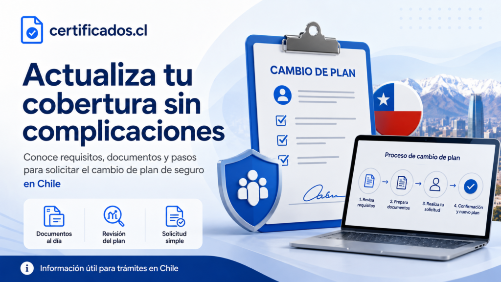 Cómo cambiar de plan de seguro en Chile