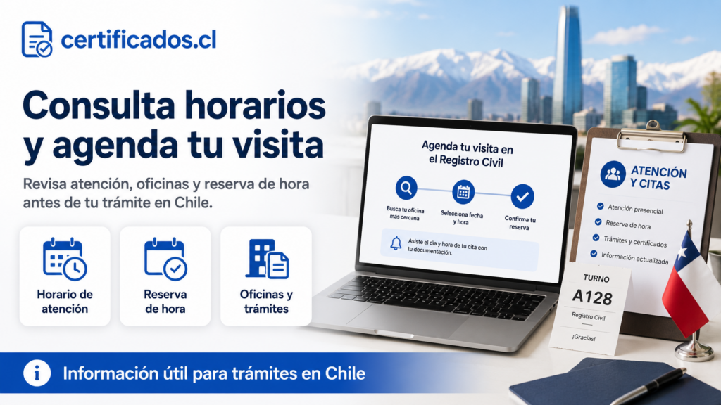 Horario del Registro Civil en Chile