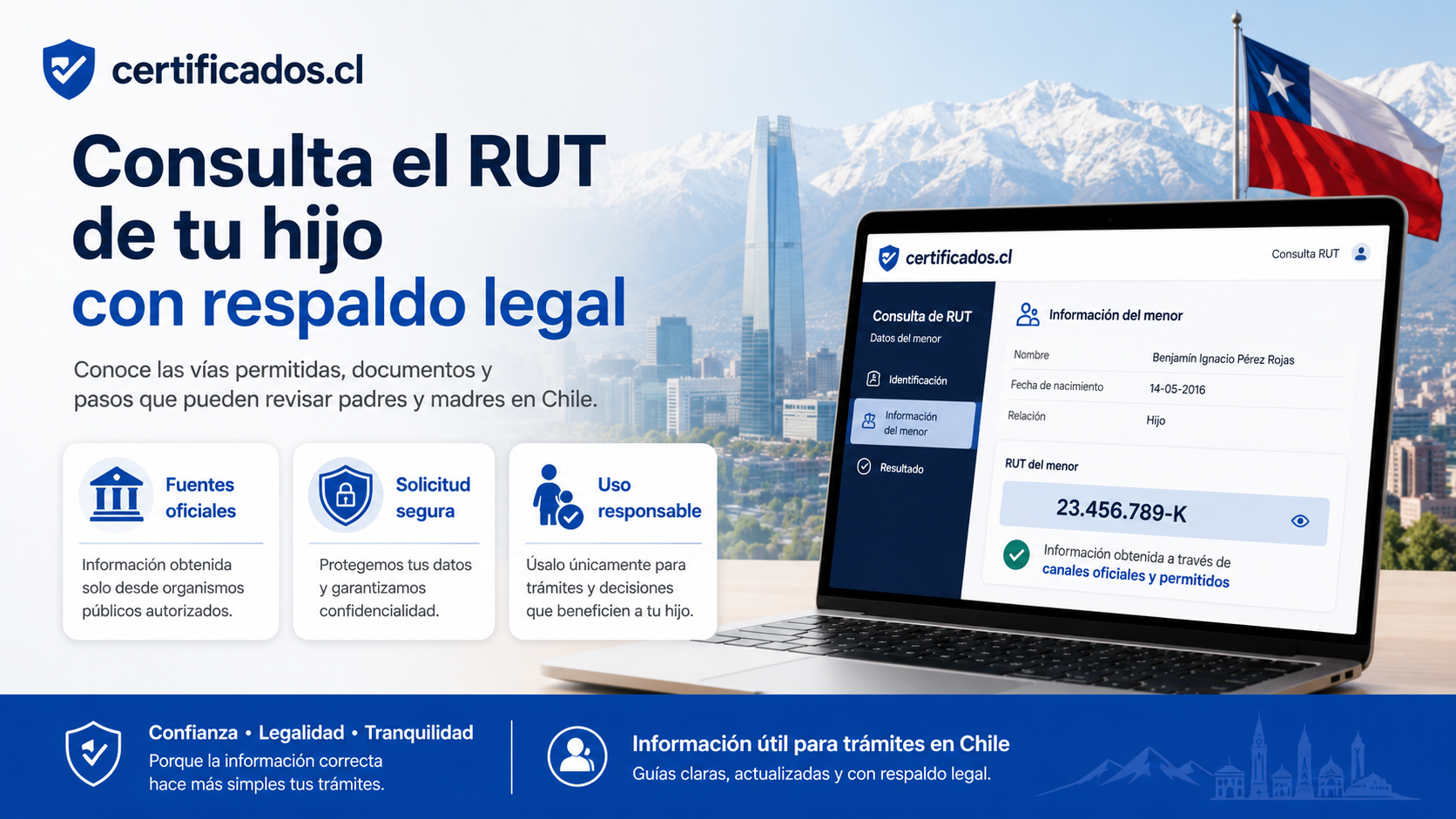 Cómo saber el RUT de mi hijo en Chile de forma legal - Certificados
