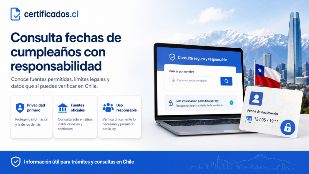 Cómo saber el cumpleaños de una persona de forma segura en Chile