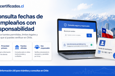 Cómo saber el cumpleaños de una persona de forma segura en Chile