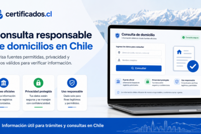 Cómo verificar legalmente el domicilio de una persona en Chile