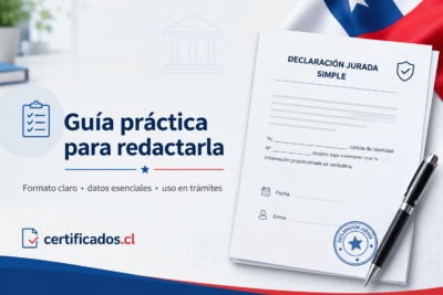 Declaración jurada simple en Chile