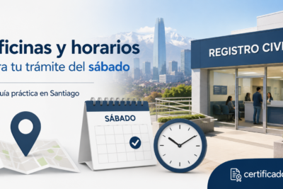 Registro Civil abierto los sábados en Santiago