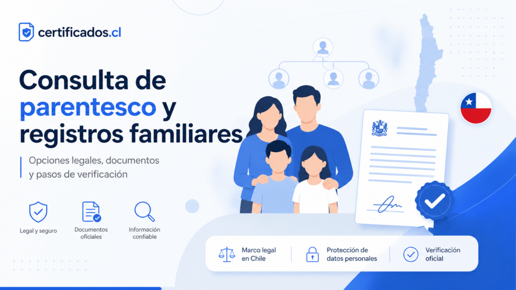 conocer los vínculos familiares de una persona en Chile