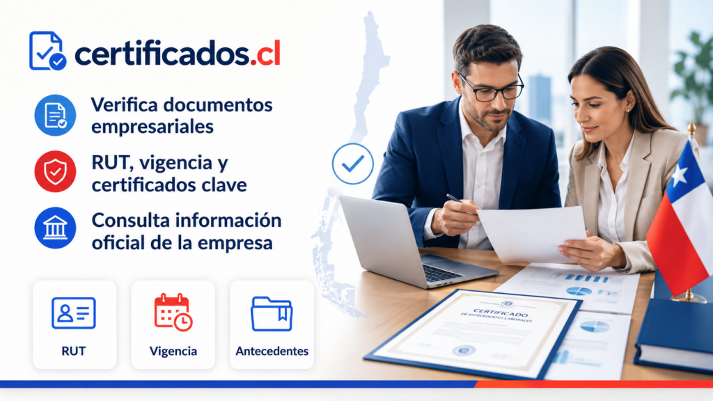 Certificados de una empresa por RUT en Chile