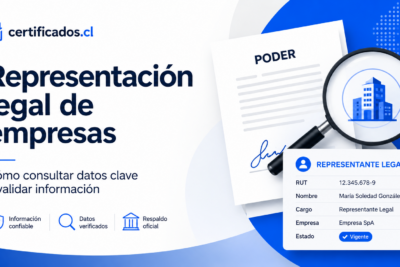 Cómo saber quién es el representante legal de una empresa en Chile