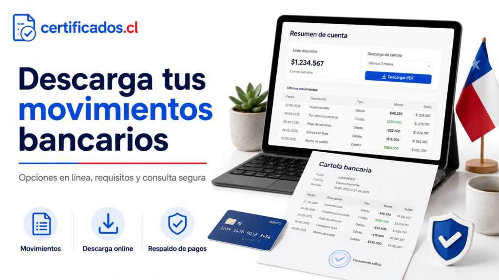 Cartola bancaria en Chile