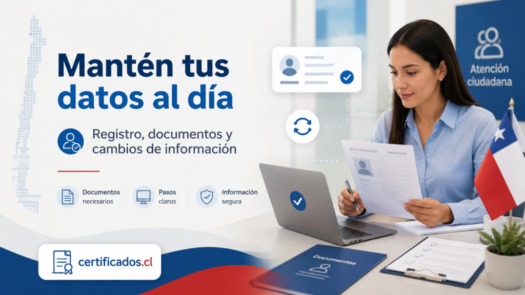 Actualización de datos personales en Chile