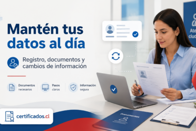 Actualización de datos personales en Chile