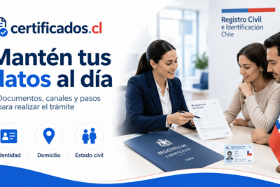 Actualizar datos en el Registro Civil de Chile