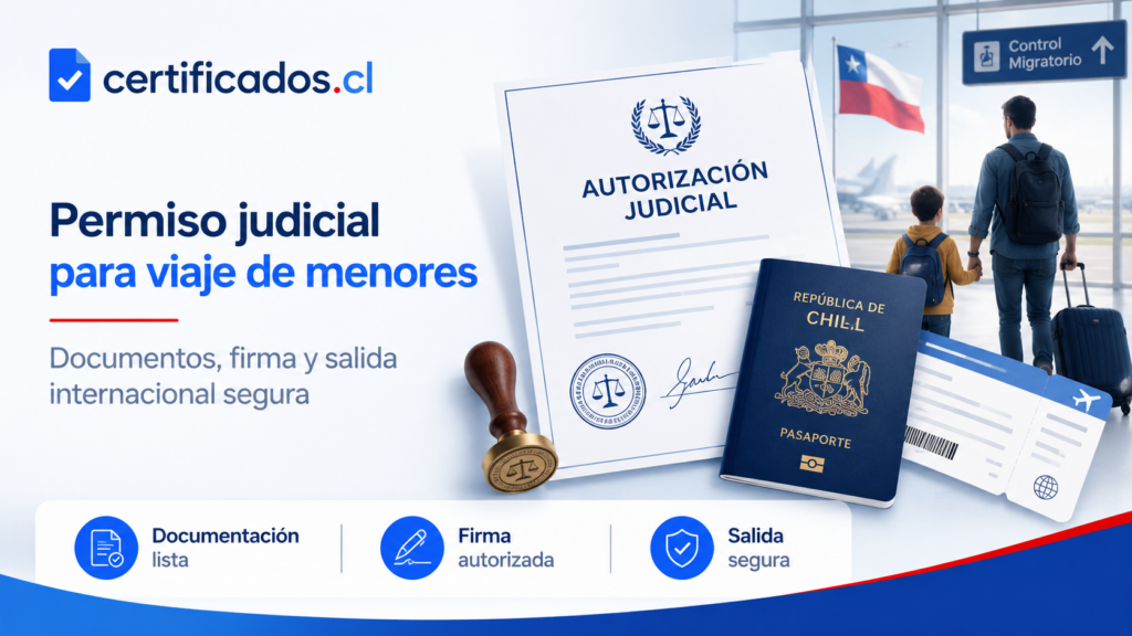 Autorización judicial para que un menor salga de Chile