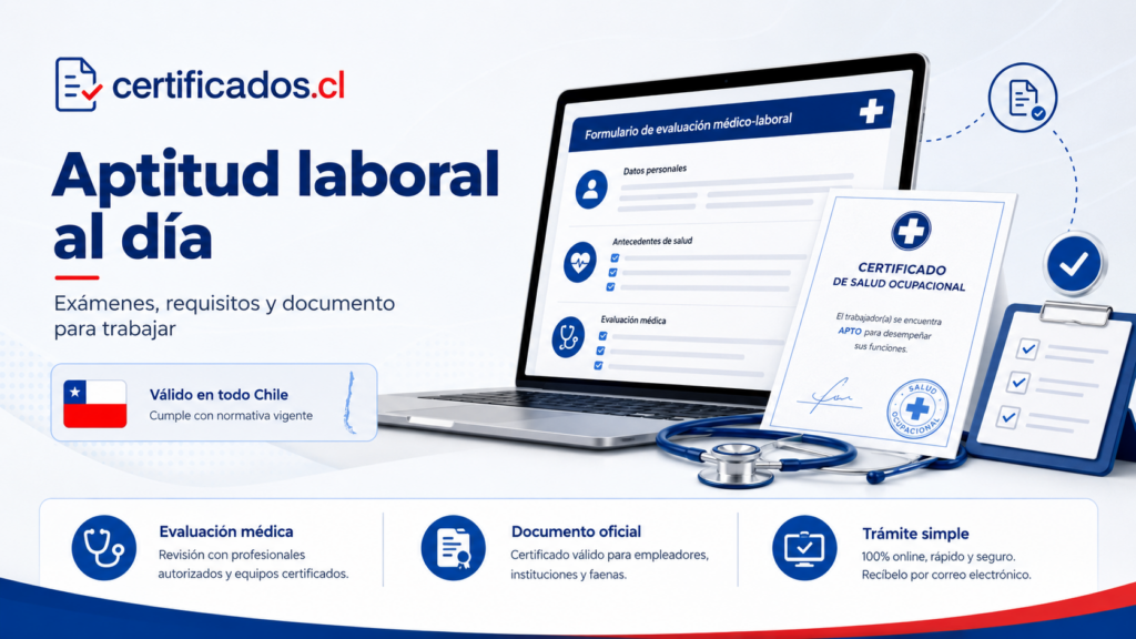 Certificado de salud laboral en Chile