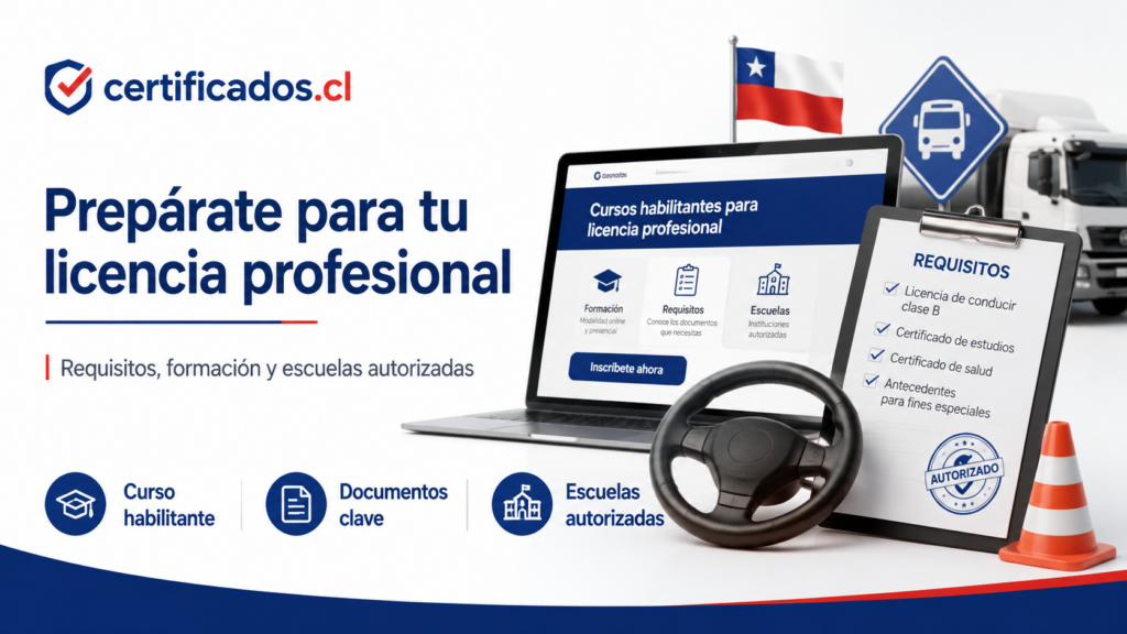 Curso para licencia profesional en Chile