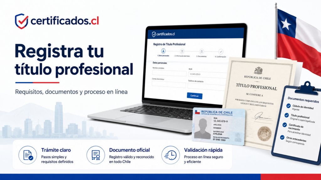 Inscripción de título profesional en Chile