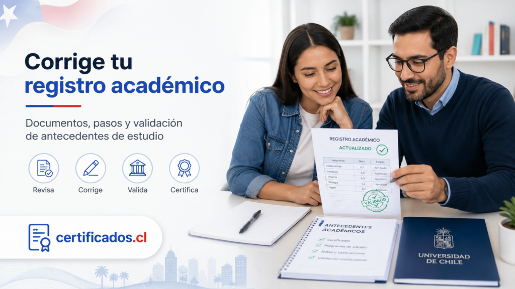 Rectificación del historial académico en Chile