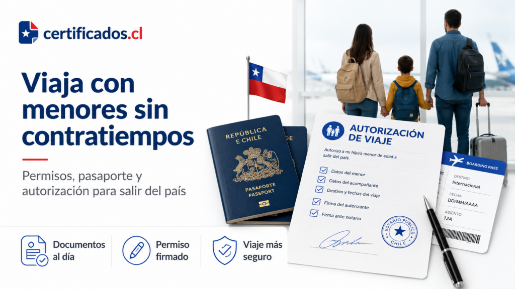 Salir de Chile con menores